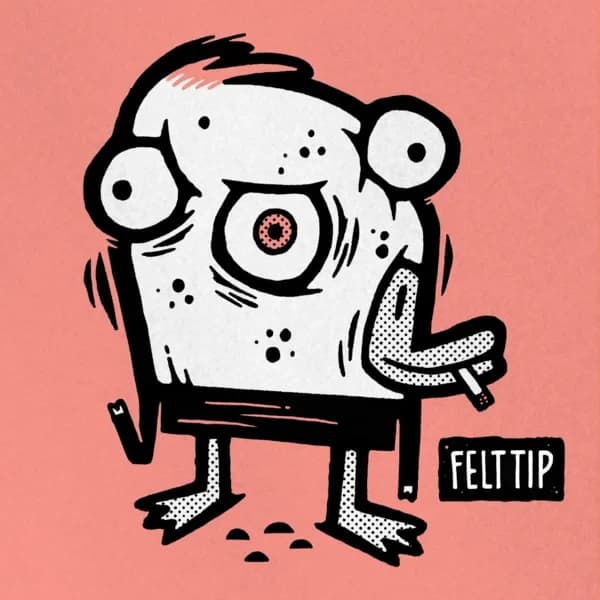 Felt Tip by RIKCAT — cover art showing a grinning cartoon tooth character